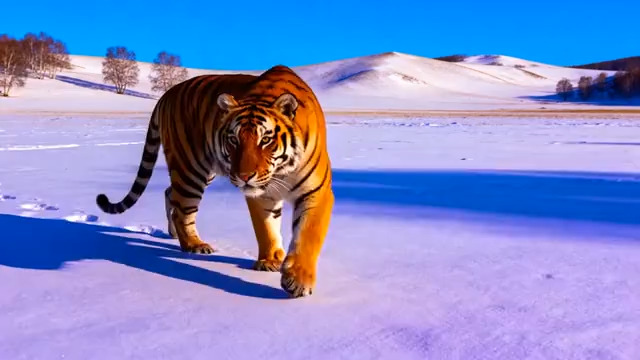  雪地老虎行走2604#横屏 	 -