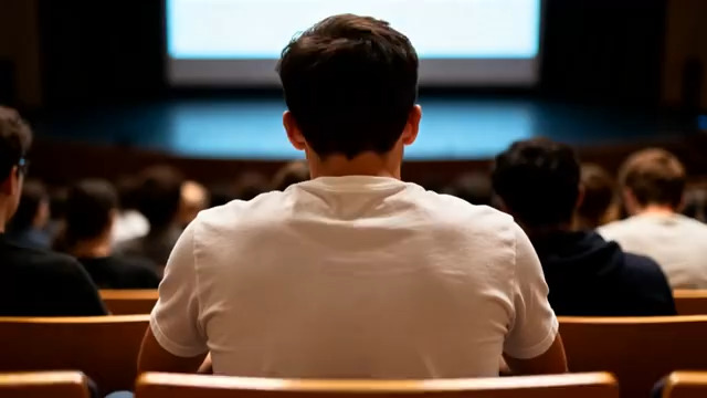  学生上课背影场景2596#横屏 	 - 