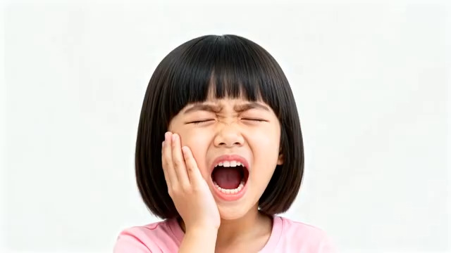  小女孩惊讶表情特写2509#横屏 	 - 