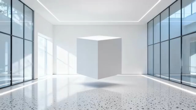  现代极简玻璃空间2483#横屏 	 