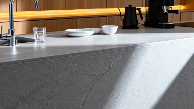  现代厨房台面光影特写2460#横屏 	 