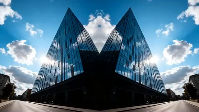  现代城市高楼大厦2459#横屏 	 