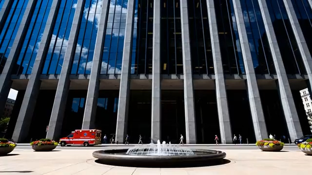  现代玻璃幕墙建筑外观2455#横屏 	 