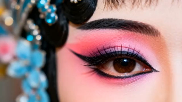  戏曲旦角眼部特写2429#横屏 	 - 