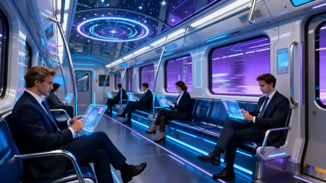  未来科技列车商务场景2318#横屏 	 