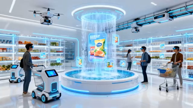  未来超市购物场景2297#横屏 	 - 