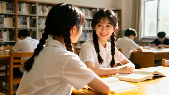  图书馆里的青春时光2254#横屏 	 