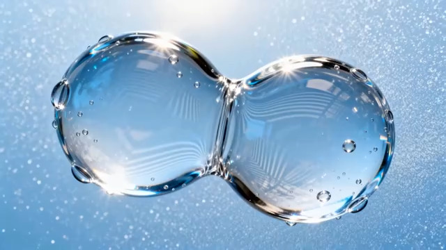  透明水滴动态背景2251#横屏 	 