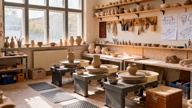  陶艺工作室场景2230#横屏 	 