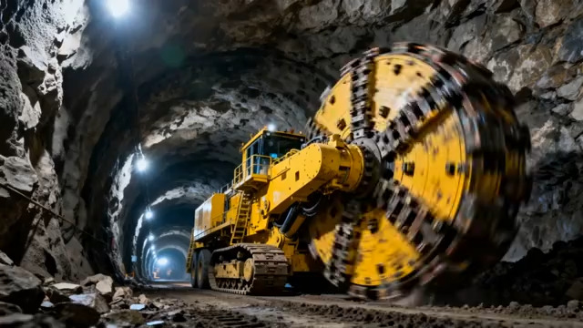  隧道盾构机施工过程2214#横屏 	 