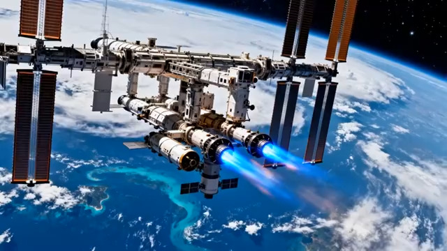  太空空间站飞行2221#横屏 	 