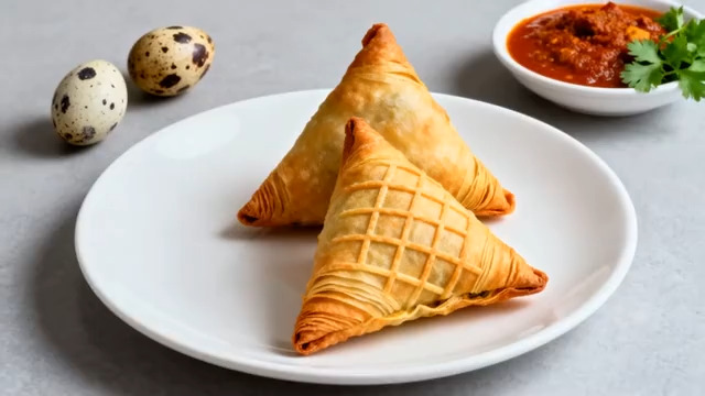  酥脆三角点心配蘸酱2213#横屏 	 