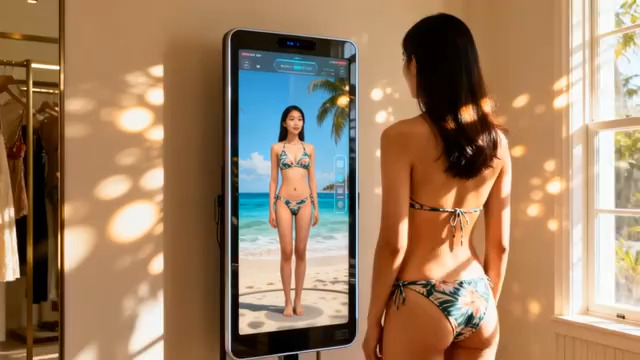  手机试穿比基尼效果展示2149#横屏 	 -