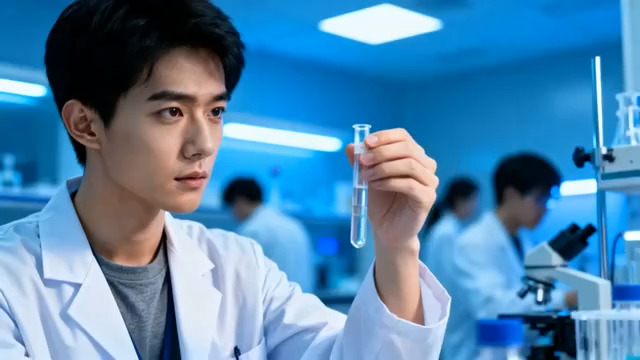  实验室研究人员做实验2122#横屏 	 