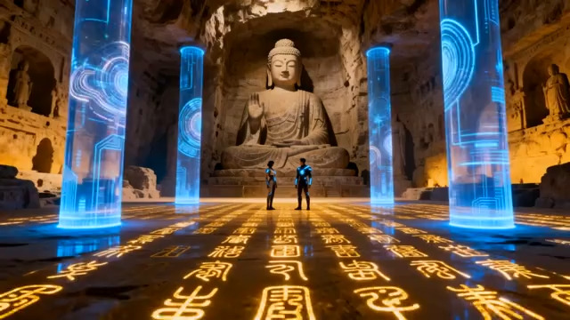  石窟光影秀 科技与佛韵2103#横屏 	 - 