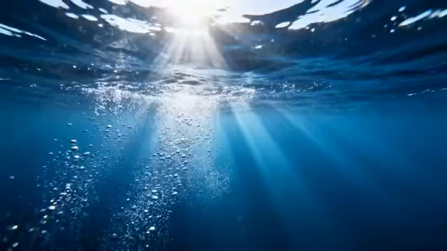  深海阳光光束特效2068#横屏 	 