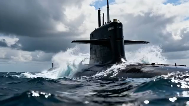  深海潜艇海上航行2066#横屏 	 -