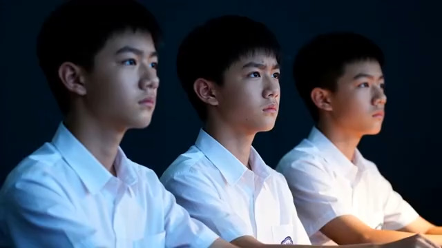  少年三人组沉思侧脸2057#横屏 	 - 