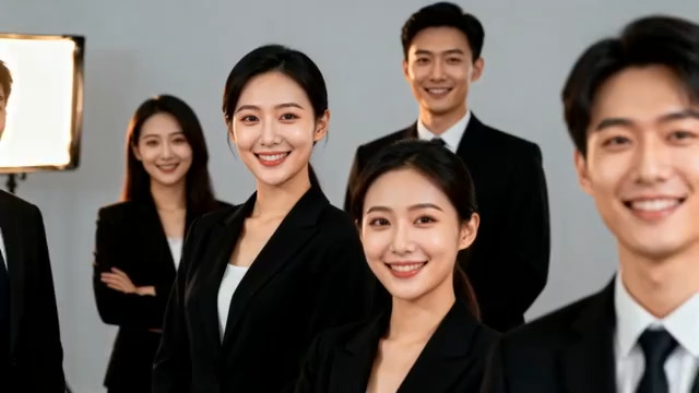  商务团队职业微笑群像2026#横屏 	 - 