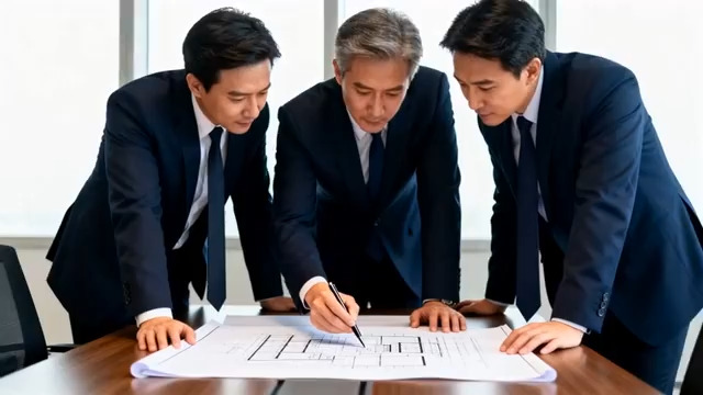  商务团队讨论规划图2025#横屏 	 