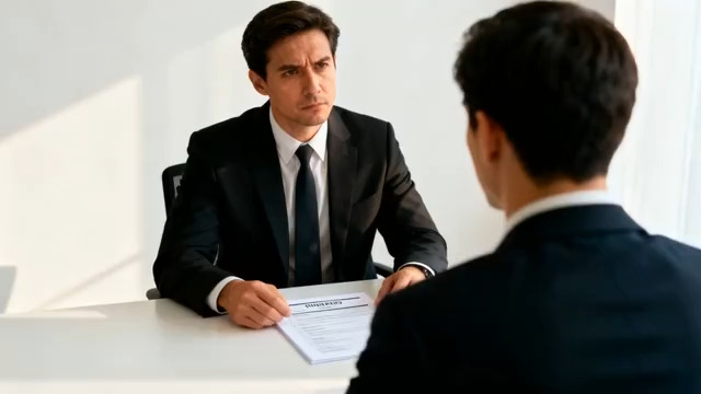  商务人士面试交谈1998#横屏 	 -