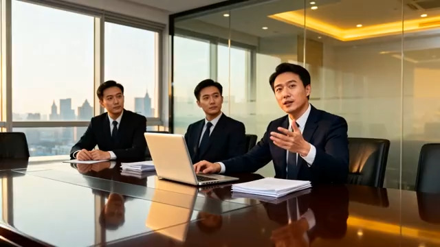  商务精英会议讨论1971#横屏 	 