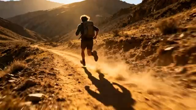  山地越野跑 尘土飞扬1933#横屏 	 