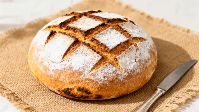  欧式乡村面包特写1694#横屏 	 