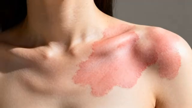  女性肩部特写1664#横屏 	 