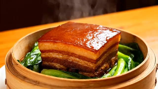  清蒸东坡肉特写1774#横屏 	 