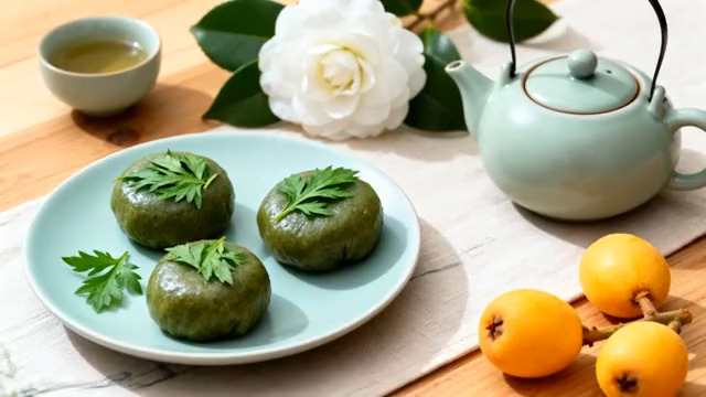  青团茶歇摆盘1754#横屏 	 -