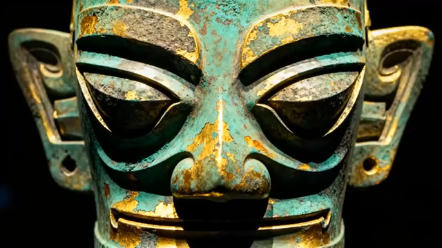  青铜面具 神秘古蜀1748#横屏 	 