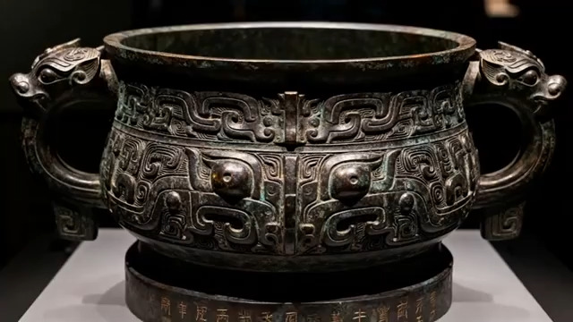  青铜鼎文物特写1746#横屏 	 - 