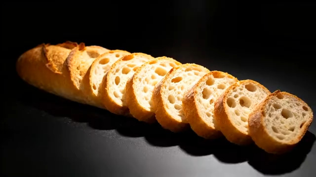  切片棍面包特写1718#横屏 	 