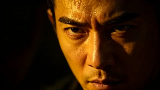  男人坚毅眼神特写1617#横屏 	 - 