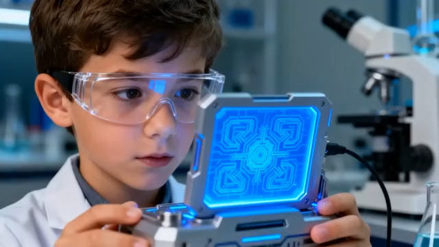  男孩实验室研究科技屏1609#横屏 	 -