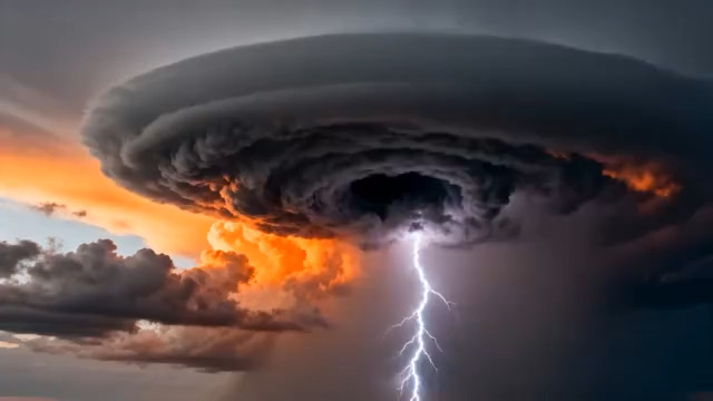  末日积雨云震撼景象1590#横屏 	 