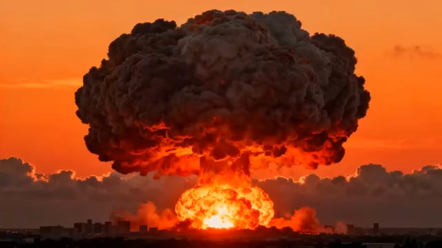  末日核爆蘑菇云1589#横屏 	 