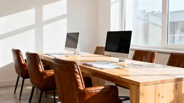  明亮会议室办公场景1580#横屏 	 