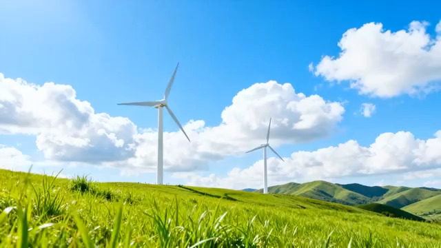  绿色草原风力发电机1502#横屏 	 - 