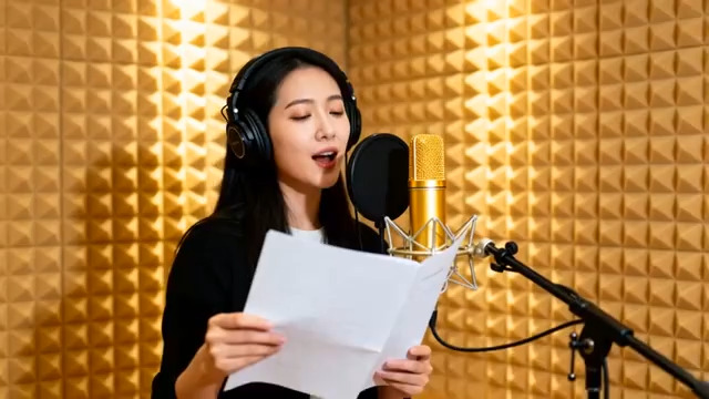  录音棚女演1487#横屏 	 