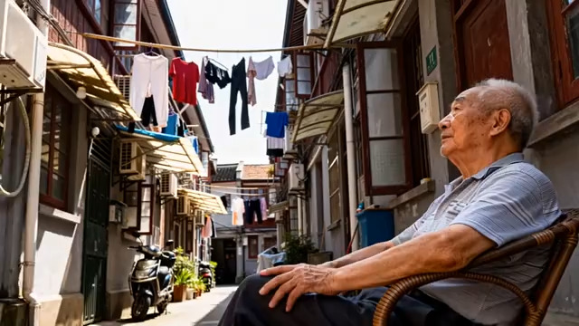  老巷里的悠闲时光1464#横屏 	 - 