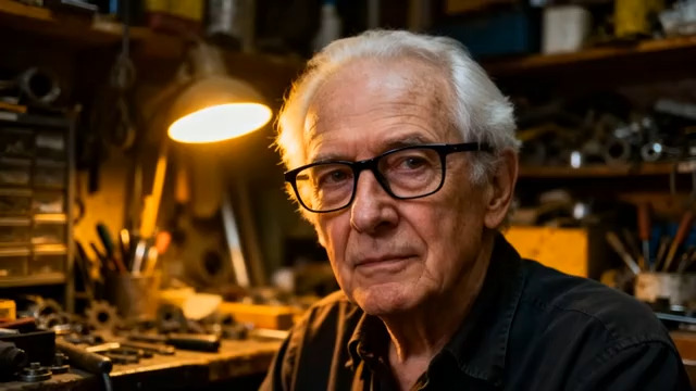  老工匠的专注瞬间1424#横屏 	 