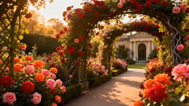  浪漫花拱阳光花园1418#横屏 	 