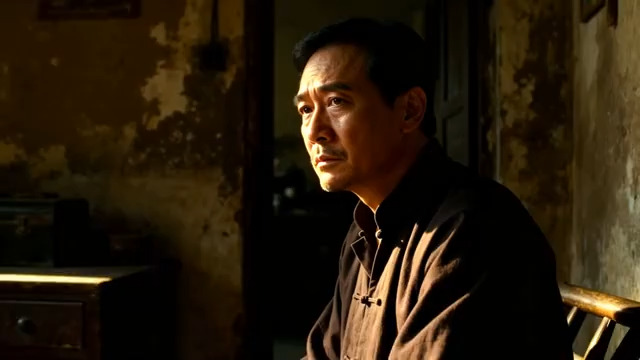  老房中的沉思男子1421#横屏 	 - 