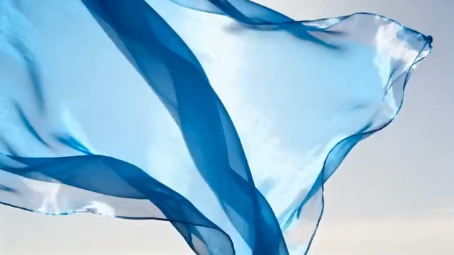  蓝色丝绸飘逸动态1406#横屏 	 