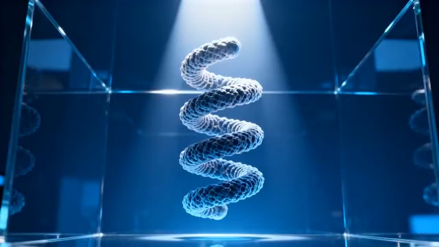  蓝色螺旋灯光舞台背景1397#横屏 	 -