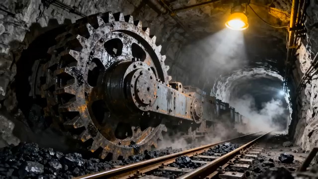  矿井齿轮机械运转1369#横屏 	 