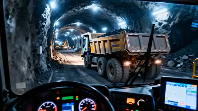  矿洞自卸卡车作业1367#横屏 	 -