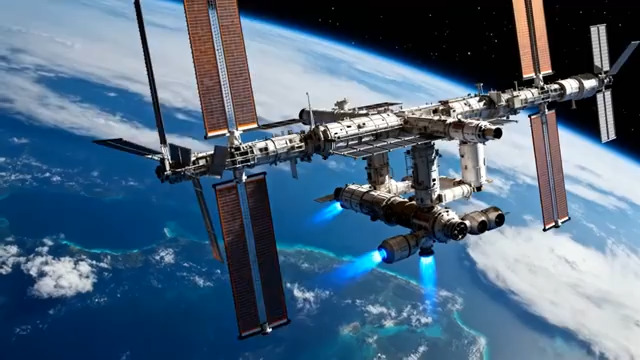  空间站太空飞行1359#横屏 	 